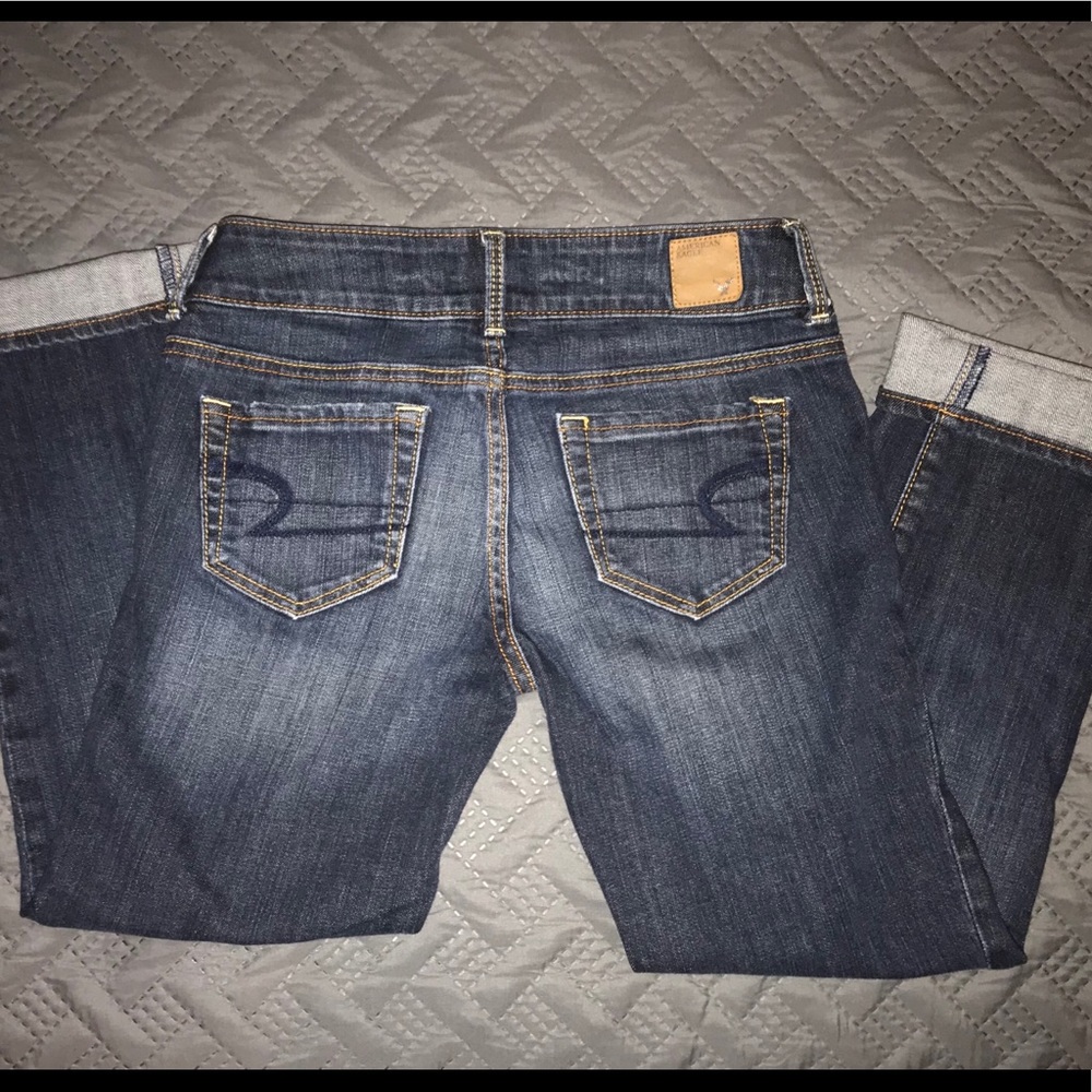 American eagle crops size 2 artist stretch